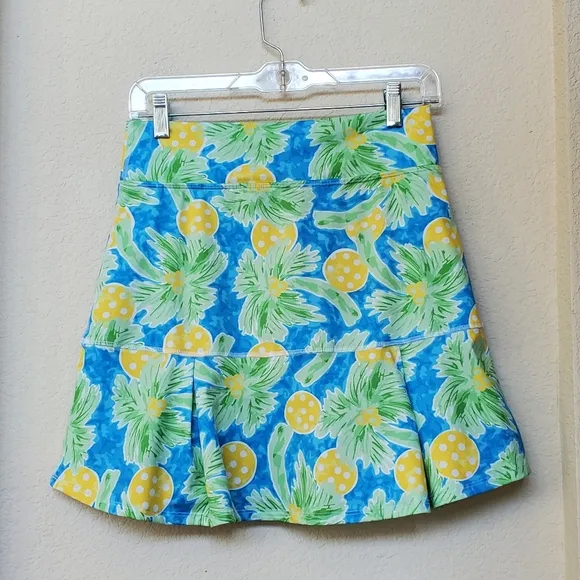 PB Aline Skort Palms 1.  Size 10-12