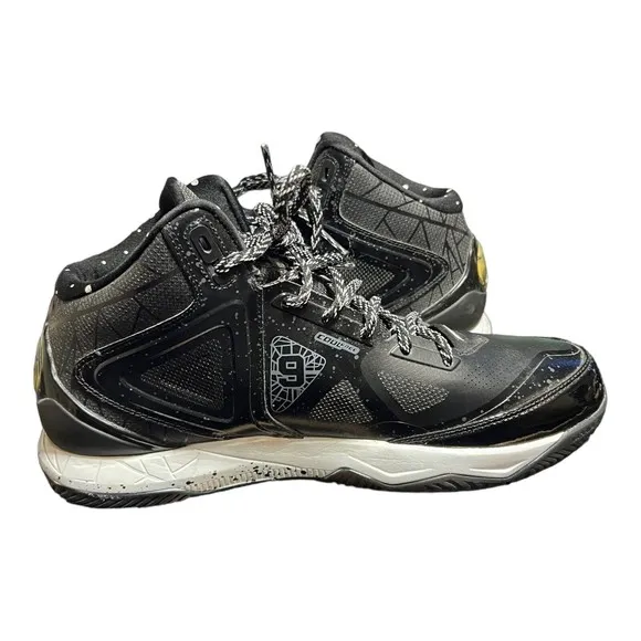 Peak Tony Parker Spurs TP9 3 III NBA Black Basketball Shoes Men’s Size 10.5