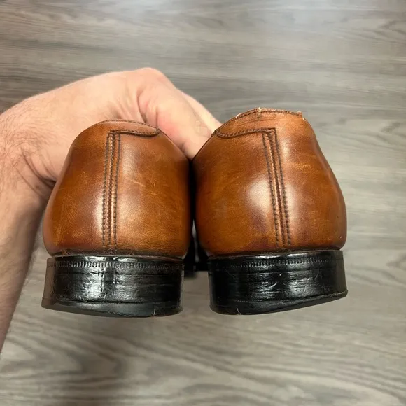 Peal &amp; Co Brooks Brothers The Curzon Walnut Cap Toe Oxfords 9 C