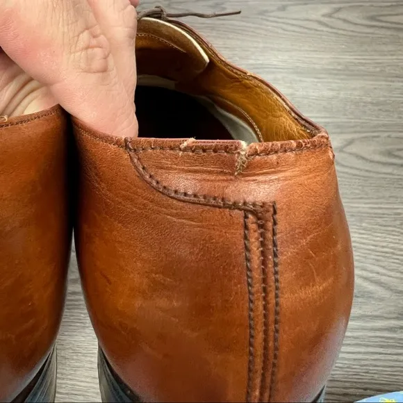 Peal &amp; Co Brooks Brothers The Curzon Walnut Cap Toe Oxfords 9 C