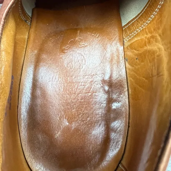 Peal &amp; Co Brooks Brothers The Curzon Walnut Cap Toe Oxfords 9 C