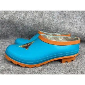 Pendleton Pagosa Spring Rubber Clogs Women’s 10 Turquoise Slip On Waterproof