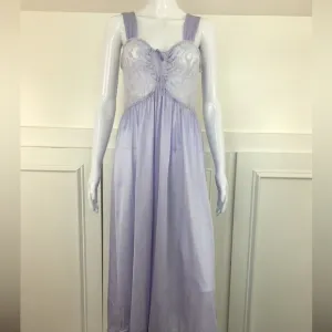 Periwinkle Lace Vintage Nightgown Sexy Slip Dress Size 2X