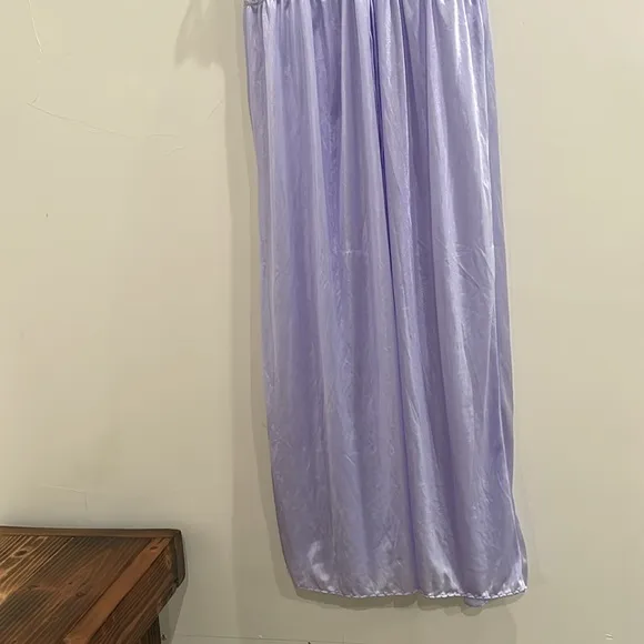 Periwinkle Lace Vintage Nightgown Sexy Slip Dress Size 2X