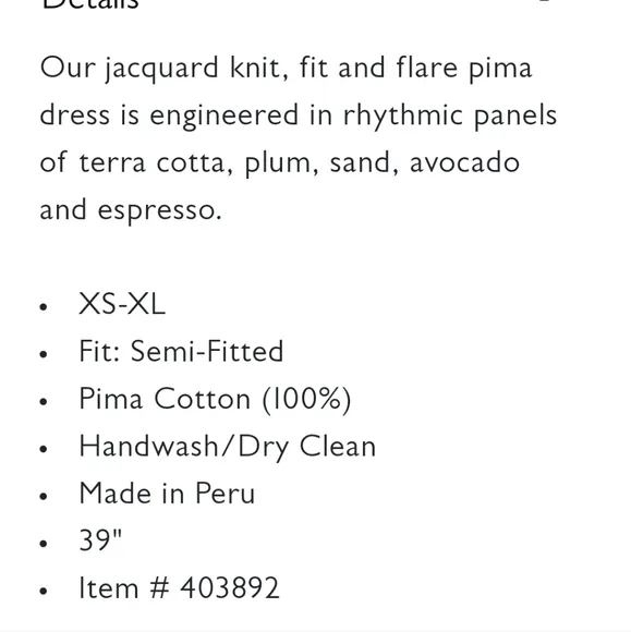 Peruvian Connection Imani Fit And and Flare Pima Cotton Dress