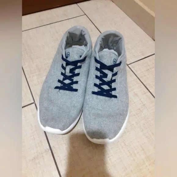Peter Milar Men's Glide Performance Wool Fabric Shoes Light Gray Size 11