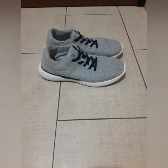 Peter Milar Men's Glide Performance Wool Fabric Shoes Light Gray Size 11