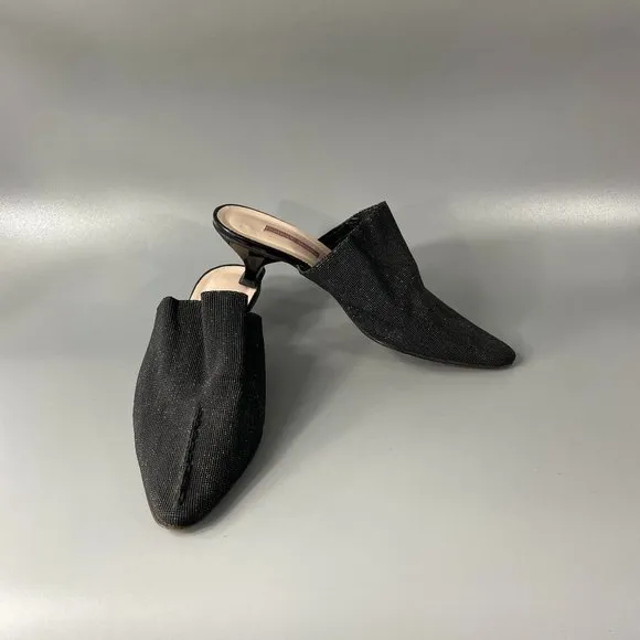 Philippe Model Kitten Heel Mules, Size 37.5