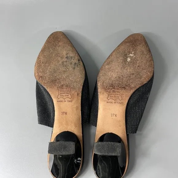 Philippe Model Kitten Heel Mules, Size 37.5