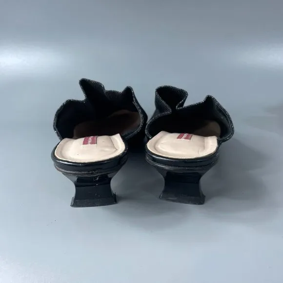 Philippe Model Kitten Heel Mules, Size 37.5