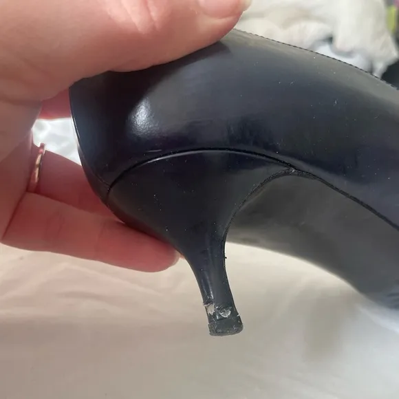 Pierre Hardy Leather &amp; Suede Eye Applique Pumps With Kitten Heels …