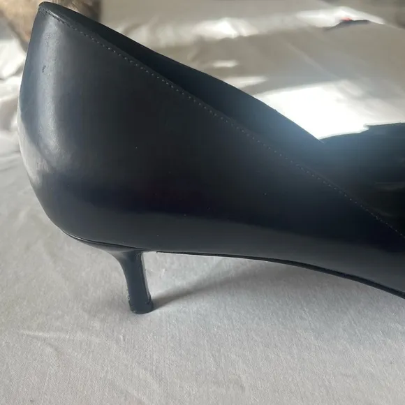 Pierre Hardy Leather &amp; Suede Eye Applique Pumps With Kitten Heels …