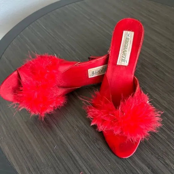 Pinup Vintage feather heels