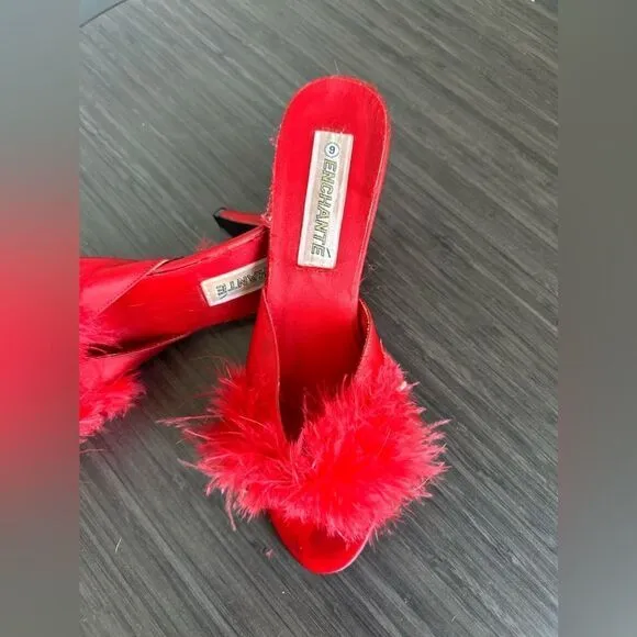 Pinup Vintage feather heels