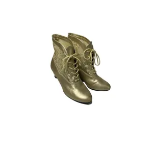 Pleaser Funtasma Lace Victorian Ankle Booties Kitten Heels Adult Women Dame sz 9