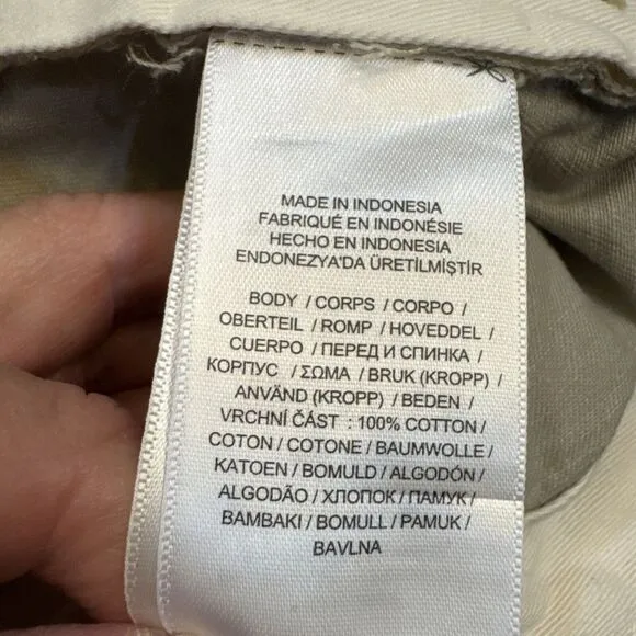 Polo Ralph Lauren Cutoff Frayed Edge Shorts Khaki The Burroughs Chino Size 40‎