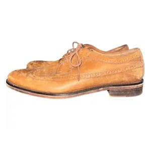 Polo Ralph Lauren Moseley Oxfords Men's Size 12 D Tan Leather Wingtip Dress Shoe