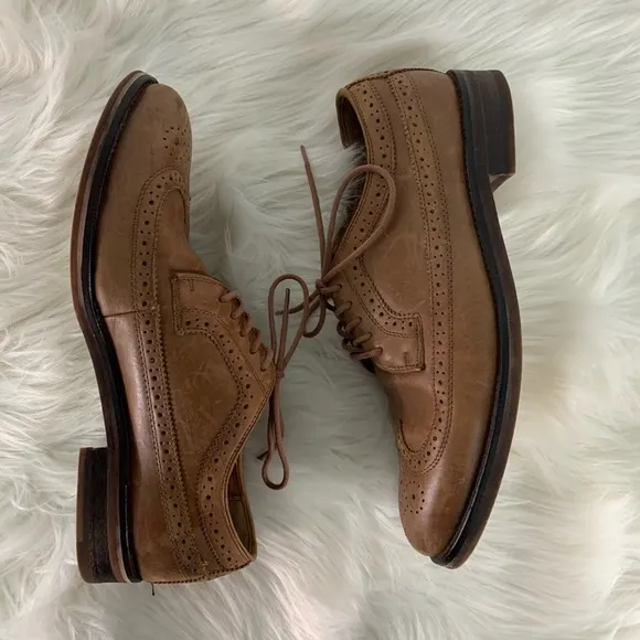 Polo Ralph Lauren Moseley Wingtip Oxfords Size 8