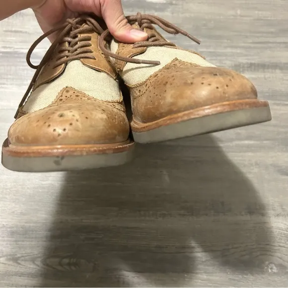 Polo Ralph Lauren Torrington Brown Leather Wingtip Loafers Oxfords