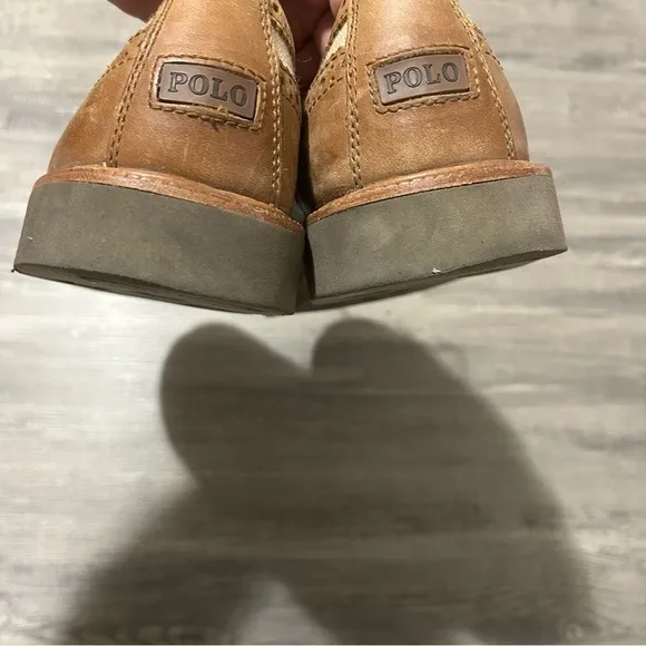 Polo Ralph Lauren Torrington Brown Leather Wingtip Loafers Oxfords