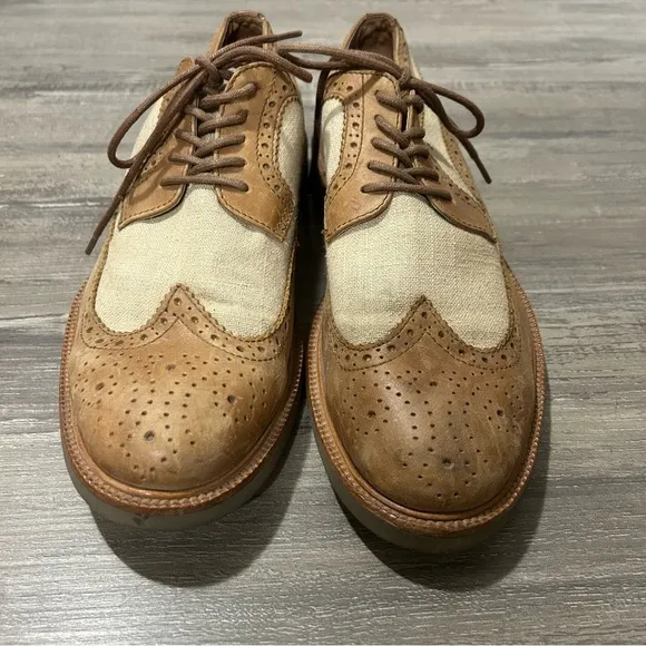 Polo Ralph Lauren Torrington Brown Leather Wingtip Loafers Oxfords