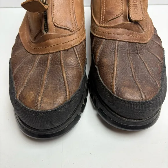 Polo Sport Ralph Lauren Kewzip Oxford Duck Boots Nubuck Leather Mens size 9.5 D