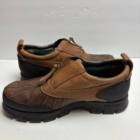 Polo Sport Ralph Lauren Kewzip Oxford Duck Boots Nubuck Leather Mens size 9.5 D