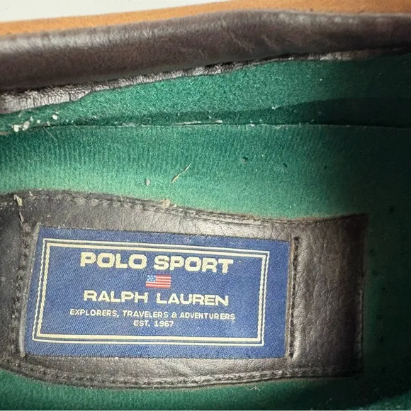 Polo Sport Ralph Lauren Kewzip Oxford Duck Boots Nubuck Leather Mens size 9.5 D