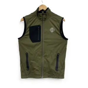 Polo Sport Ralph Lauren Olive Performance cycle Vest Full-Zip Mens Small