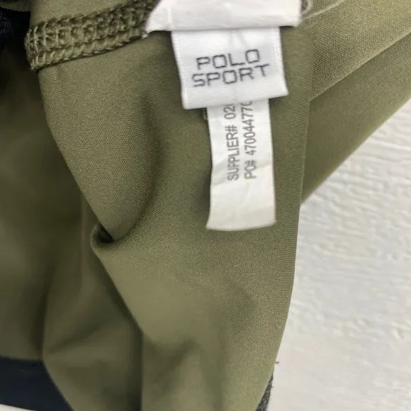 Polo Sport Ralph Lauren Olive Performance cycle Vest Full-Zip Mens Small