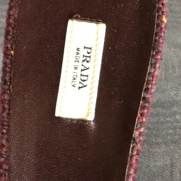 Prada Kitten heel mules.  Size 9.5 B. Like new