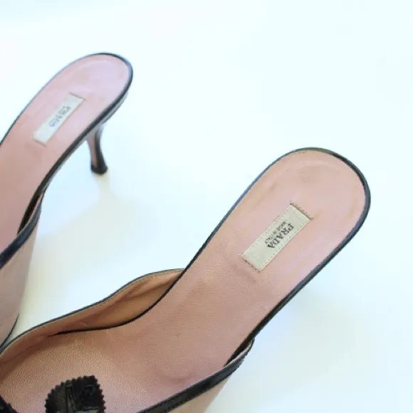 Prada kitten heel mules