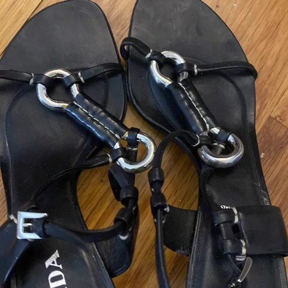 Prada Women’s Black Kitten Heels Size 36.5