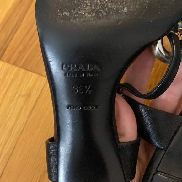 Prada Women’s Black Kitten Heels Size 36.5