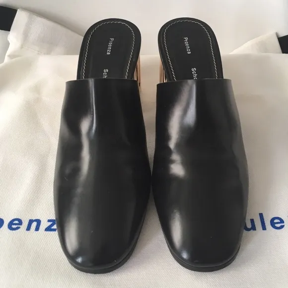 Proenza Schouler Metallic Heeled Mules