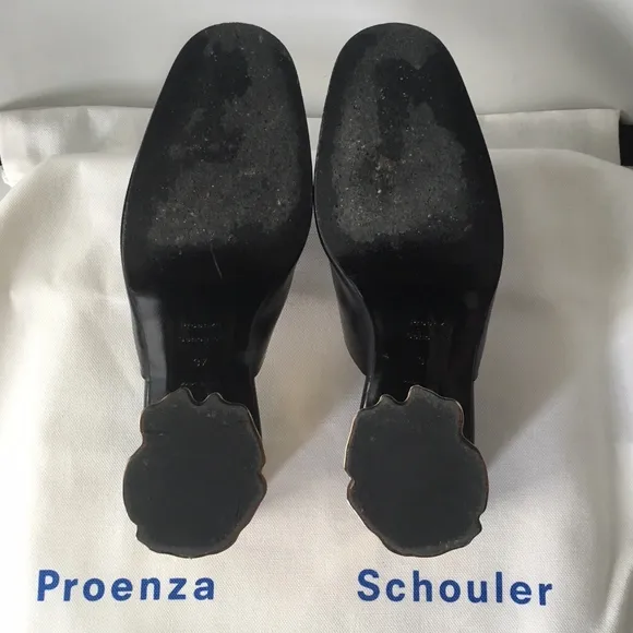 Proenza Schouler Metallic Heeled Mules