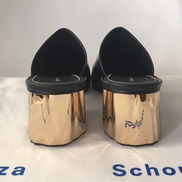 Proenza Schouler Metallic Heeled Mules