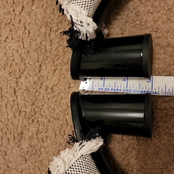 Proenza Schouler Woven Black Patent Heel Mules Shoes Size 36