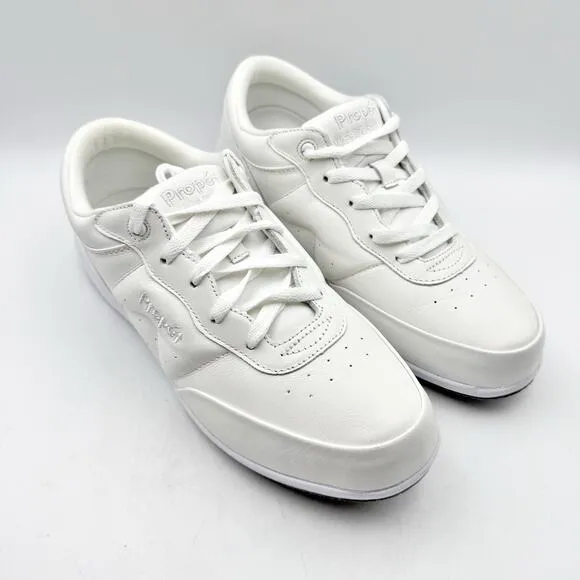 Propet Womens Walker Sneaker US 10 XW EU 41.5 White Leather NIB