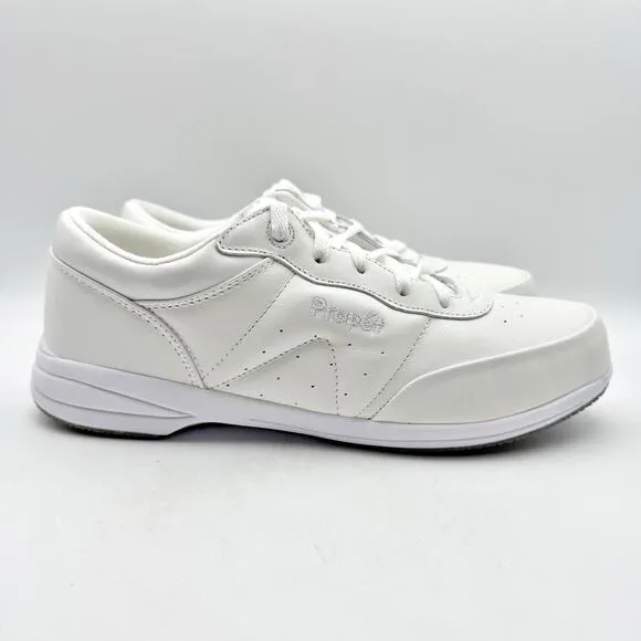 Propet Womens Walker Sneaker US 10 XW EU 41.5 White Leather NIB
