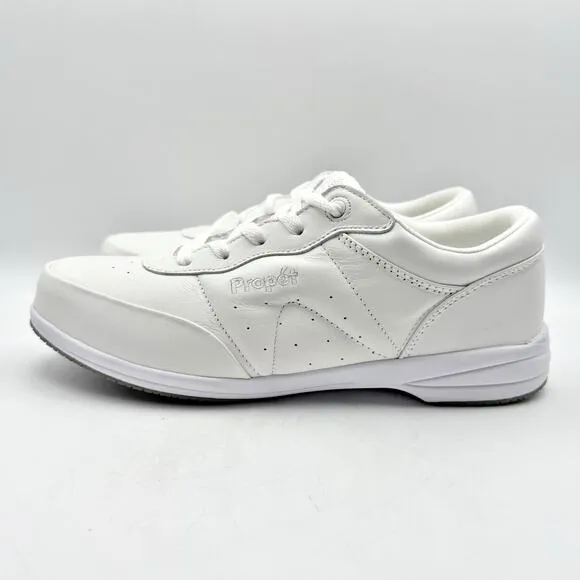 Propet Womens Walker Sneaker US 10 XW EU 41.5 White Leather NIB