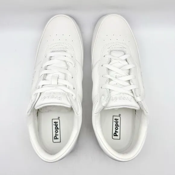 Propet Womens Walker Sneaker US 10 XW EU 41.5 White Leather NIB