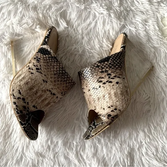 PUBLIC DESIRE CLEAR HEEL MULES