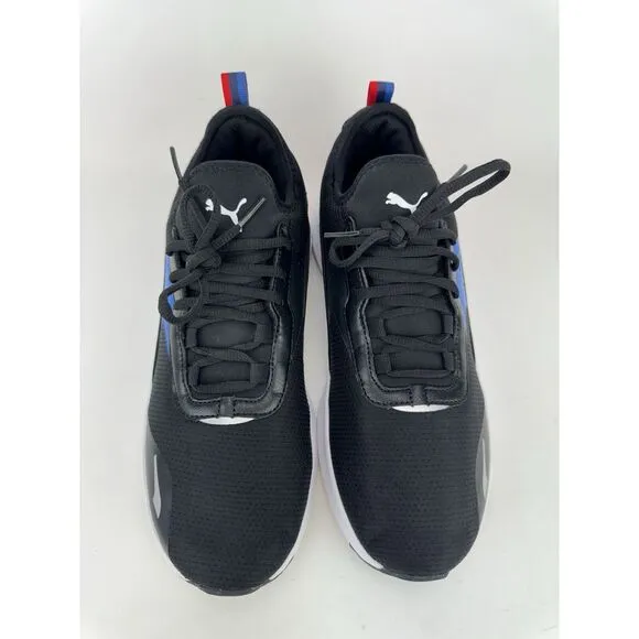 Puma BMW MMS Electron Mens Running Shoes 10.5-PRO Puma Black Strong Blue-EUC‎
