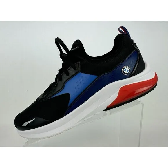 Puma BMW MMS Electron Mens Running Shoes 10.5-PRO Puma Black Strong Blue-EUC‎