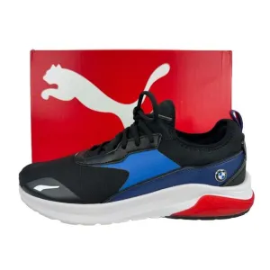 Puma BMW MMS Electron Mens Running Shoes 10.5-PRO Puma Black Strong Blue-EUC‎