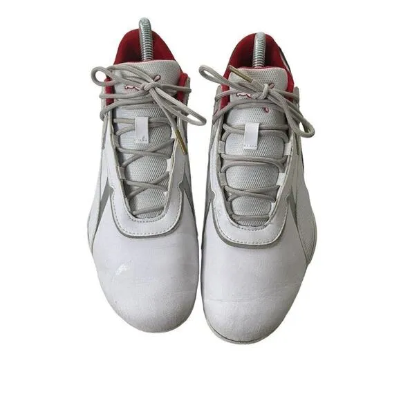Puma Ferrari Men's R Cat Machine White Red Driving F1 Racing Shoes Size 8