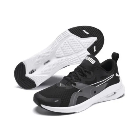 Puma Hybrid Fuego Low Mens Running Shoes Black White 192661-03 NEW Size 11