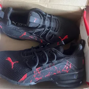 Puma kids Black and Red Athletic Shoes