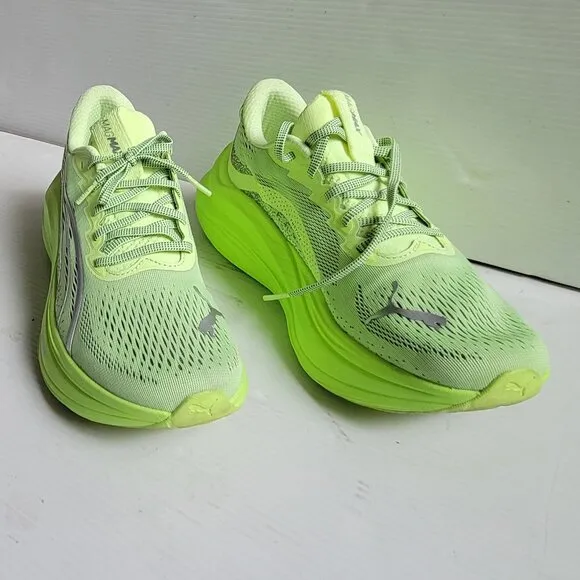 Puma Magmax Nitro Running Womens Yellow Sneakers Athletic Shoes 31008905 sz9 EUC